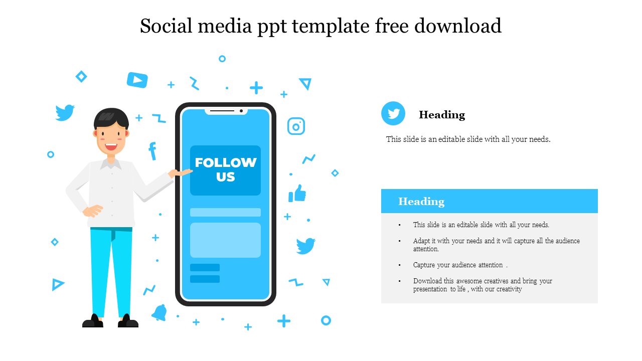 social media ppt template free download